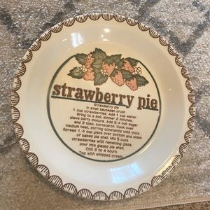 Vintage Strawberry Pie plate!